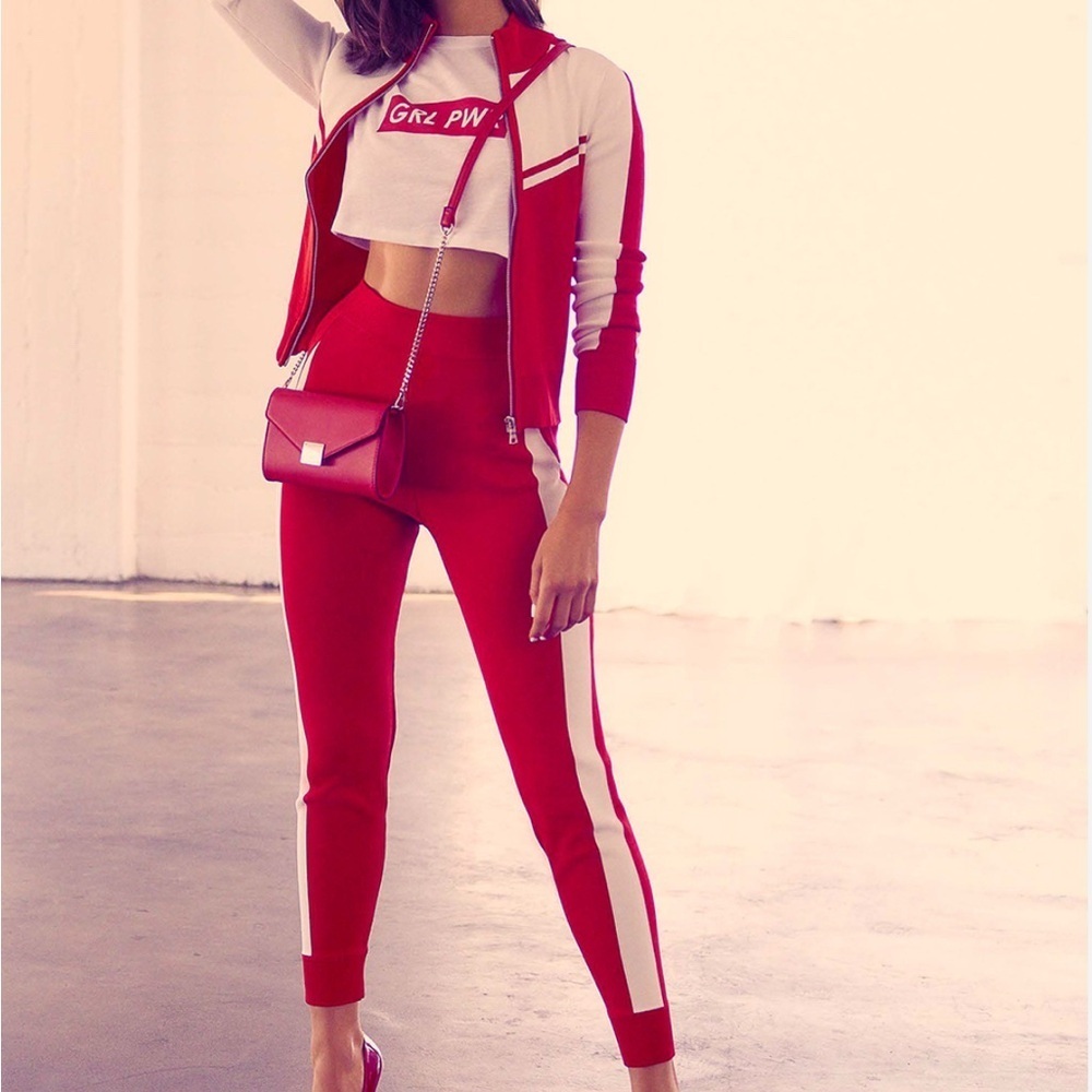 Express Red and White Women's Set